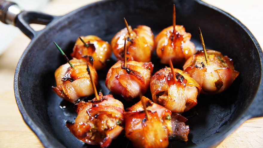 Baluchons surprises au bacon et pommes | Recette | F. Ménard